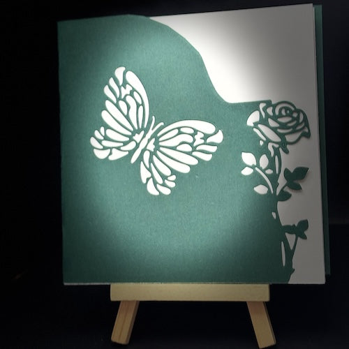 Kreativkarten quadratisch Stanztechnik Nr. 60